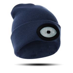 6 LED Headlamp Beanie Cap Rechargeable Lighted Hat With LED Head Light Flashligh